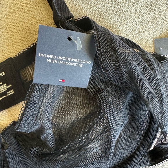 Tommy Hilfiger Black Mesh Bra - Picture 3 of 5